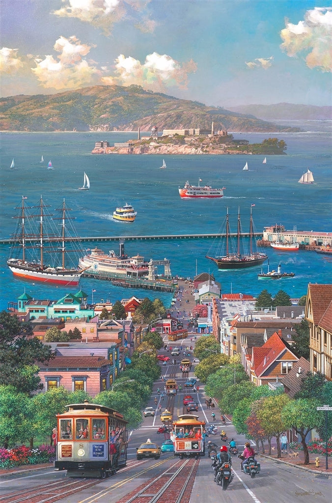 Hyde Street View (UNFRAMED) by Alexander Chen - Giclee | Seriolithograph - Artman