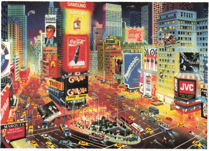 Alexander Chen - An Evening in Times Square (UNFRAMED) - 11.5" x 17.5" - Artman