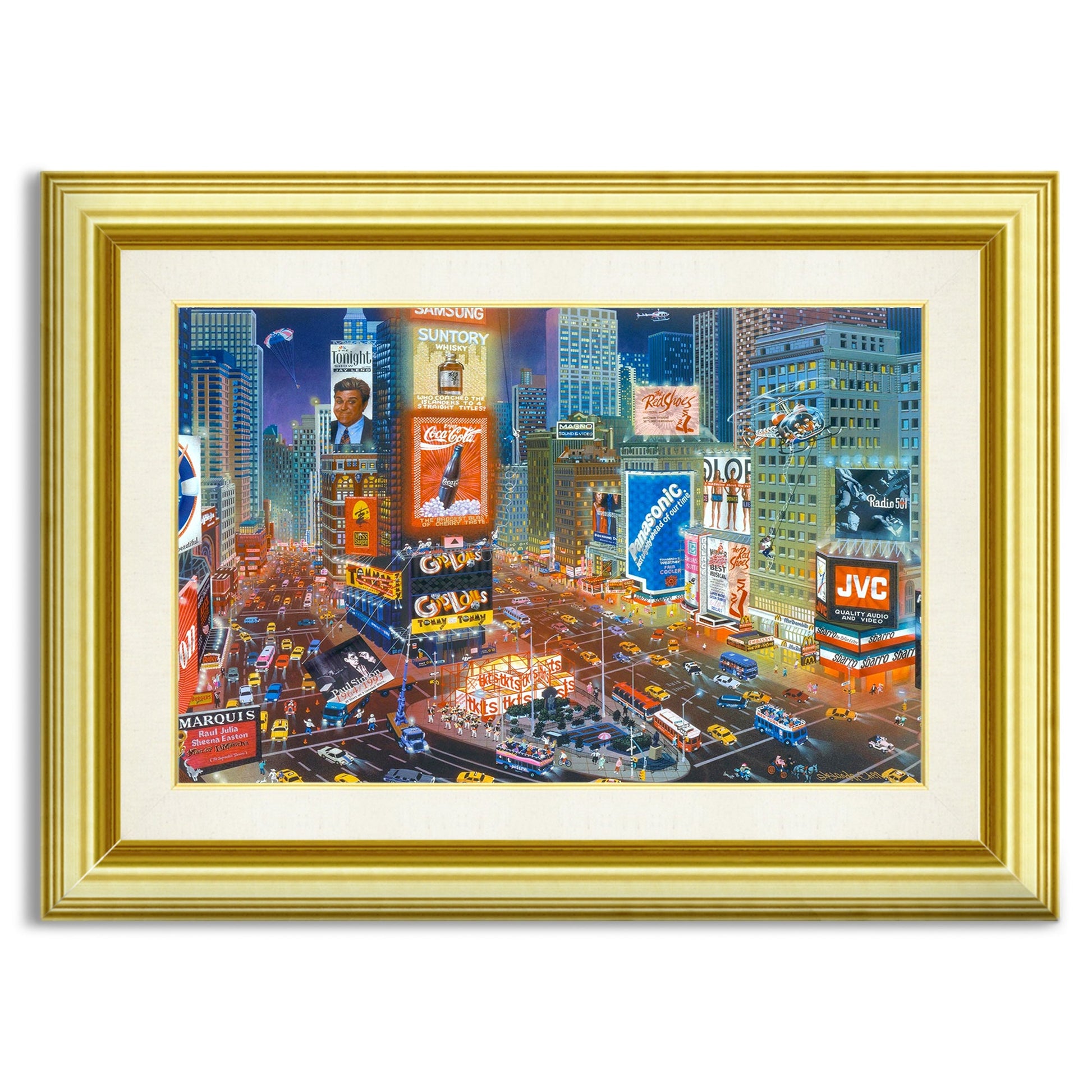 Alexander Chen - An Evening in Times Square (UNFRAMED) - 11.5" x 17.5" - Artman