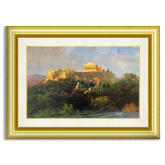 Alexander Chen - Athens Acropolis #2 (UNFRAMED) - 16" x 24" - Giclee on Canvas - Hand Embellished