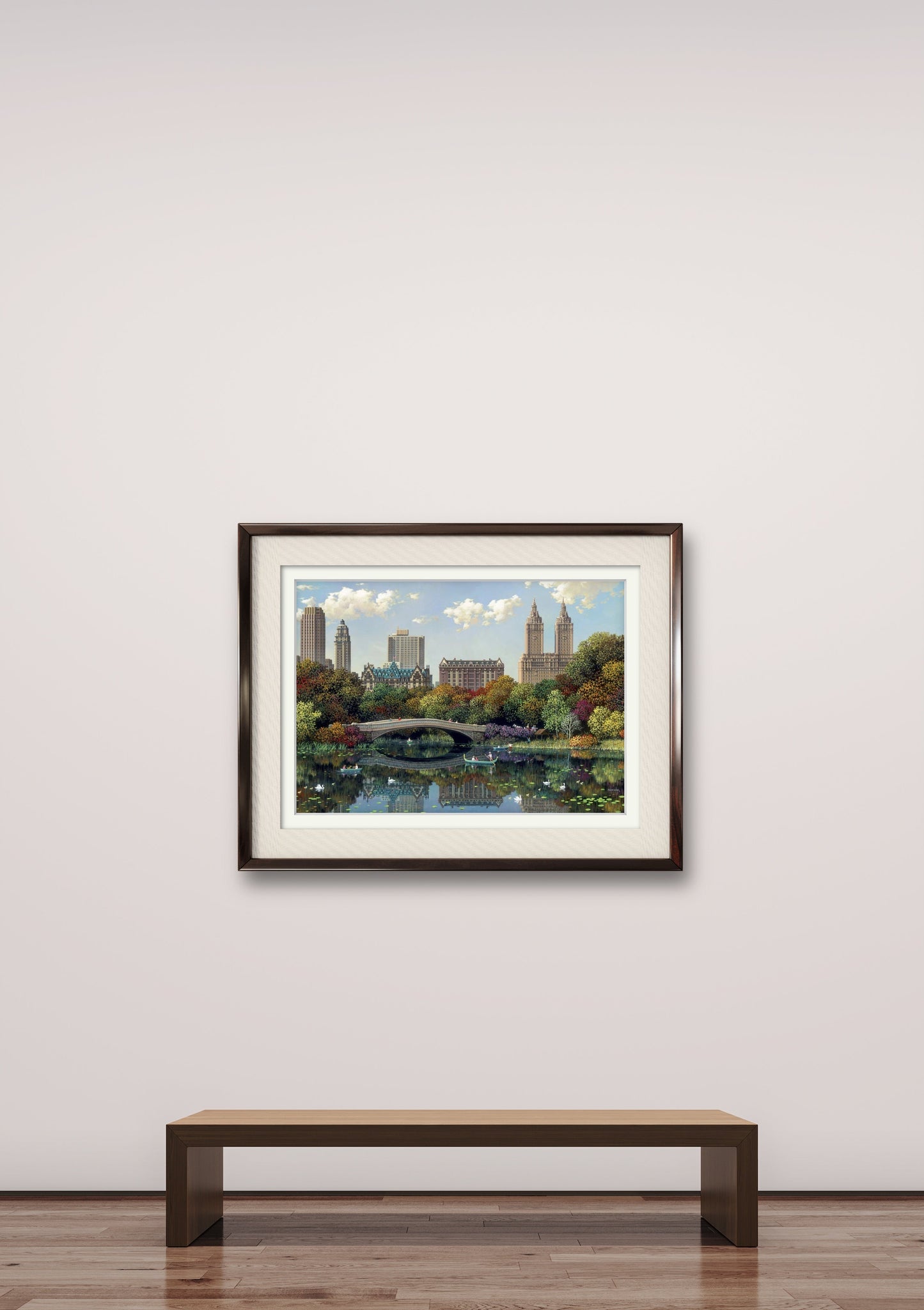 Alexander Chen - Brooklyn Bridge Camber - Winter (UNFRAMED) - 11.5" x 17.5" Seriolithograph - Artman