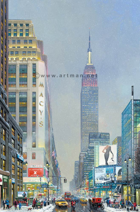 Alexander Chen - Empire State Building (UNFRAMED) - 11.5" x 7.75" Seriolithograph - Artman