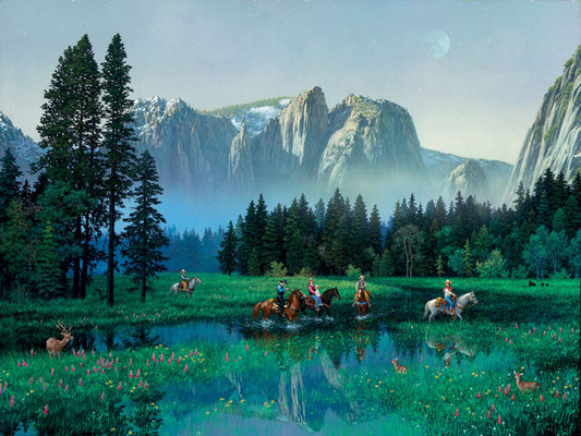 Alexander Chen - Yosemite Cowboys (UNFRAMED) - 11.5" x 17.5" Seriolithograph - Artman