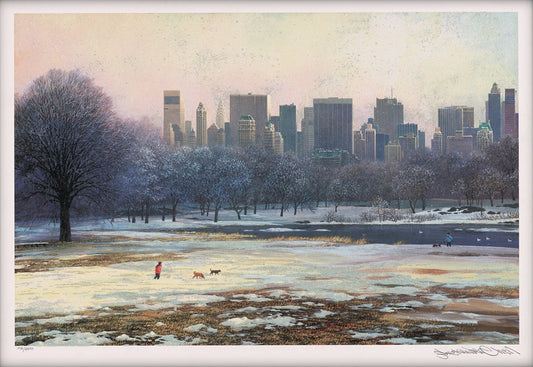 Central Park Skyline (UNFRAMED) by Alexander Chen - 11.5" x 17.5" Seriolithograph - Artman