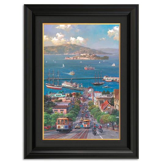 Hyde Street View (UNFRAMED) by Alexander Chen - 17.5" x 11.5" Seriolithograph - Artman