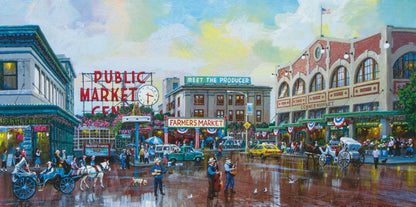 Seattle Panorama #1 by Alexander Chen - 2023 Limited Edition Seriolithograph