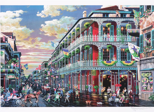 The Royal Cafe (UNFRAMED) by Alexander Chen - 11.5" x 17.5" Seriolithograph - Artman