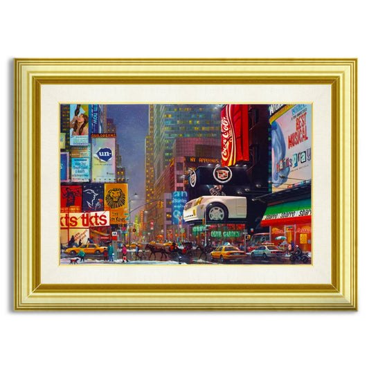 Times Square 47th Street (UNFRAMED) by Alexander Chen - 11.5" x 17.5" Seriolithograph - Artman
